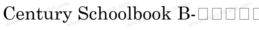 Century Schoolbook B字体转换